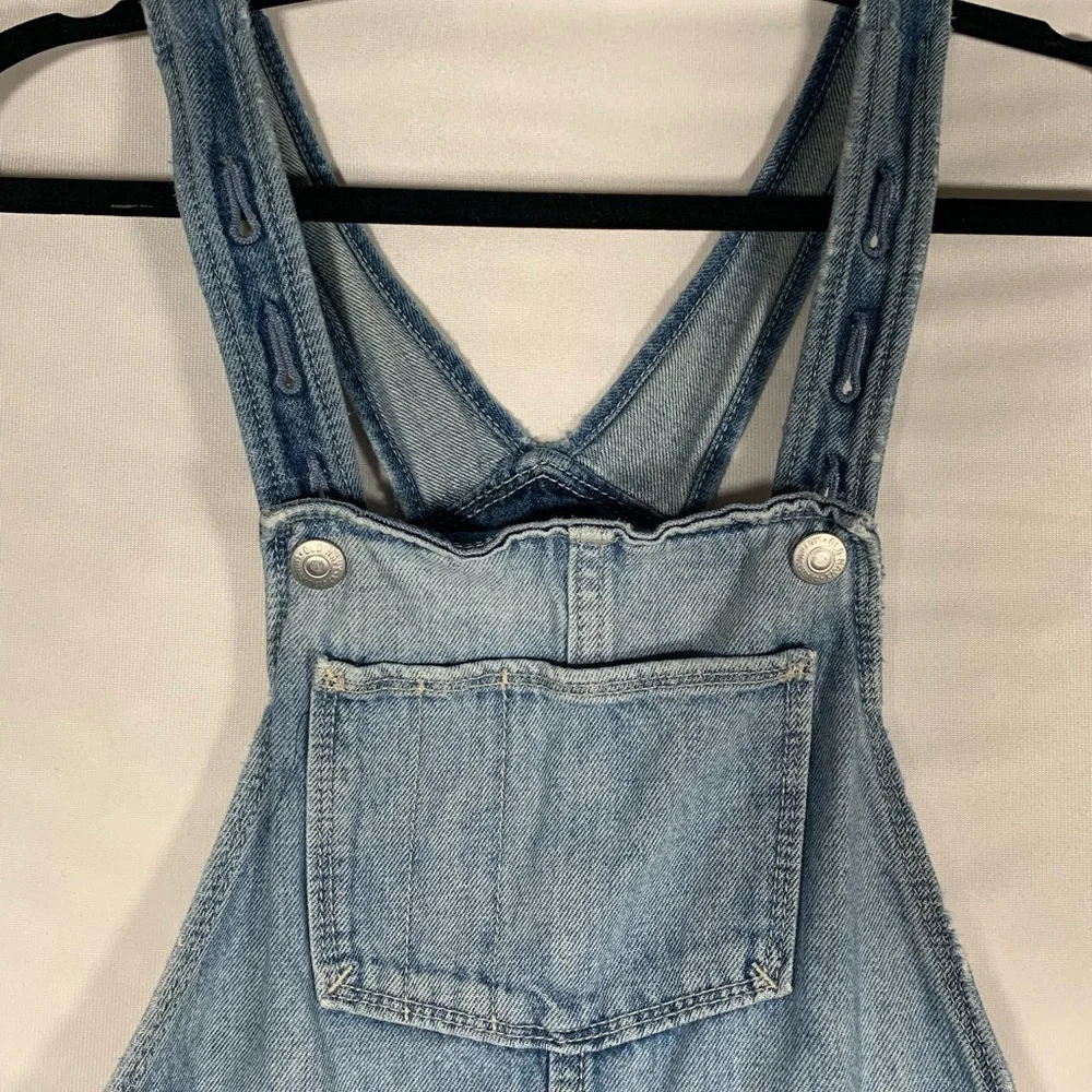 Old Navy Light Blue Denim Short Overalls